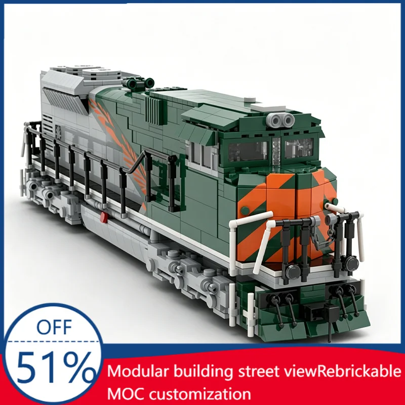 2115Pcs Union Pacific 1983 Western Pacific Heritage Sd70Ace Locomotive Model Building Blocks Diy Toy Gift For Train Enthusiasts
2115Pcs Union Pacific 1983 Western Pacific Heritage Sd70Ace Locomotive Model Building Blocks Diy Toy Gift For Train Enthusiasts