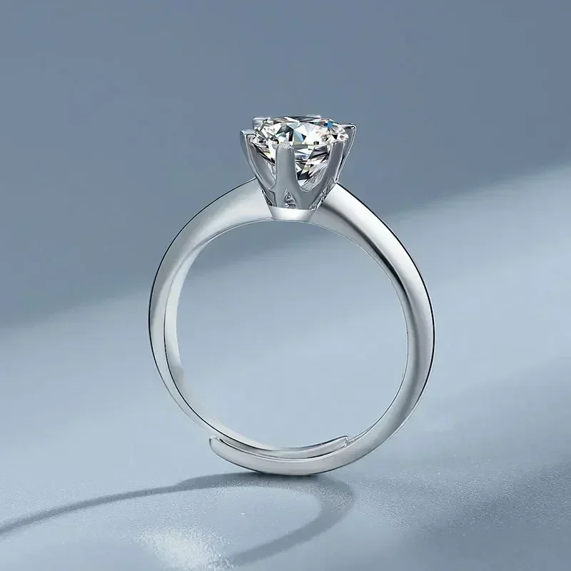 Elegant Store Birthday Gift 1 Carat Moissanite Wedding Rings PT950 Platinum VVS1 D Color Six Prong Setting Womens Ring Lady
Elegant Store Birthday Gift 1 Carat Moissanite Wedding Rings PT950 Platinum VVS1 D Color Six Prong Setting Womens Ring Lady