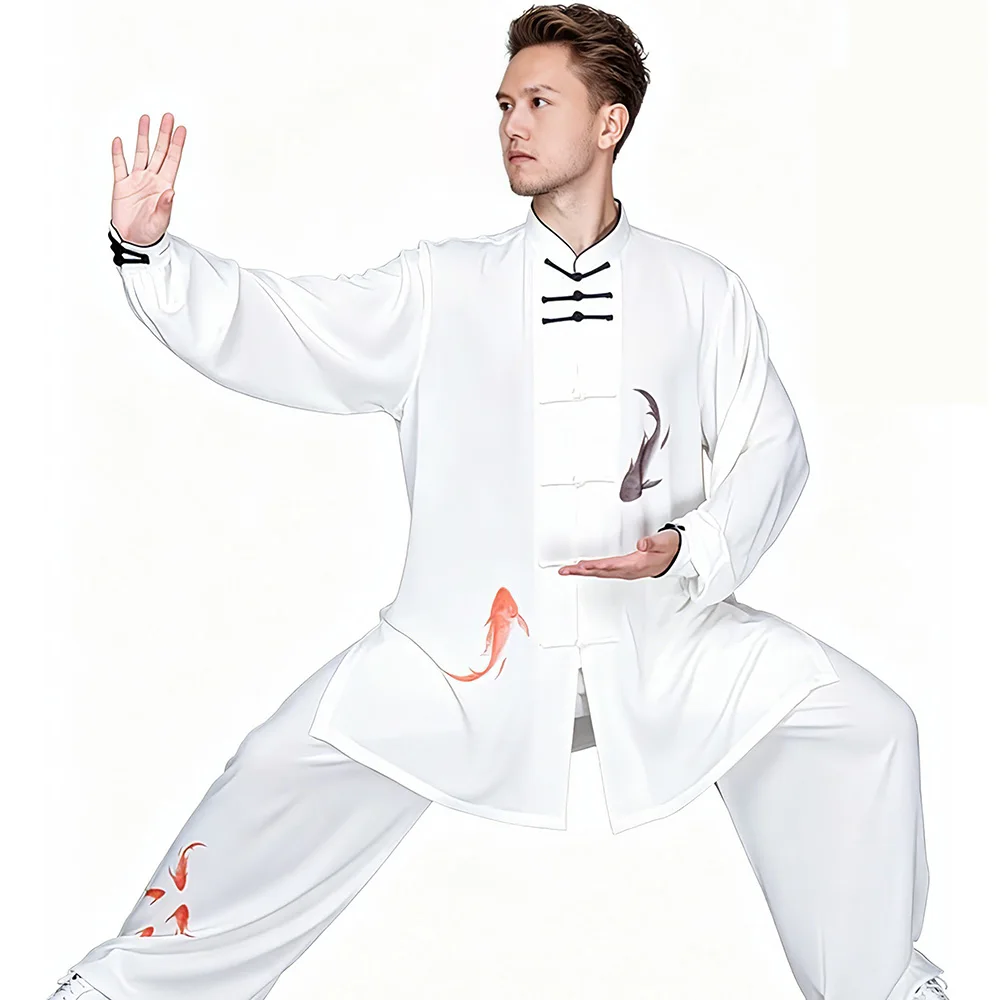 Elegant Tai Chi Clothing with Koi & Lotus Print, Breathable Kung Fu Uniform for Men & Women
Elegant Tai Chi Clothing with Koi & Lotus Print, Breathable Kung Fu Uniform for Men & Women