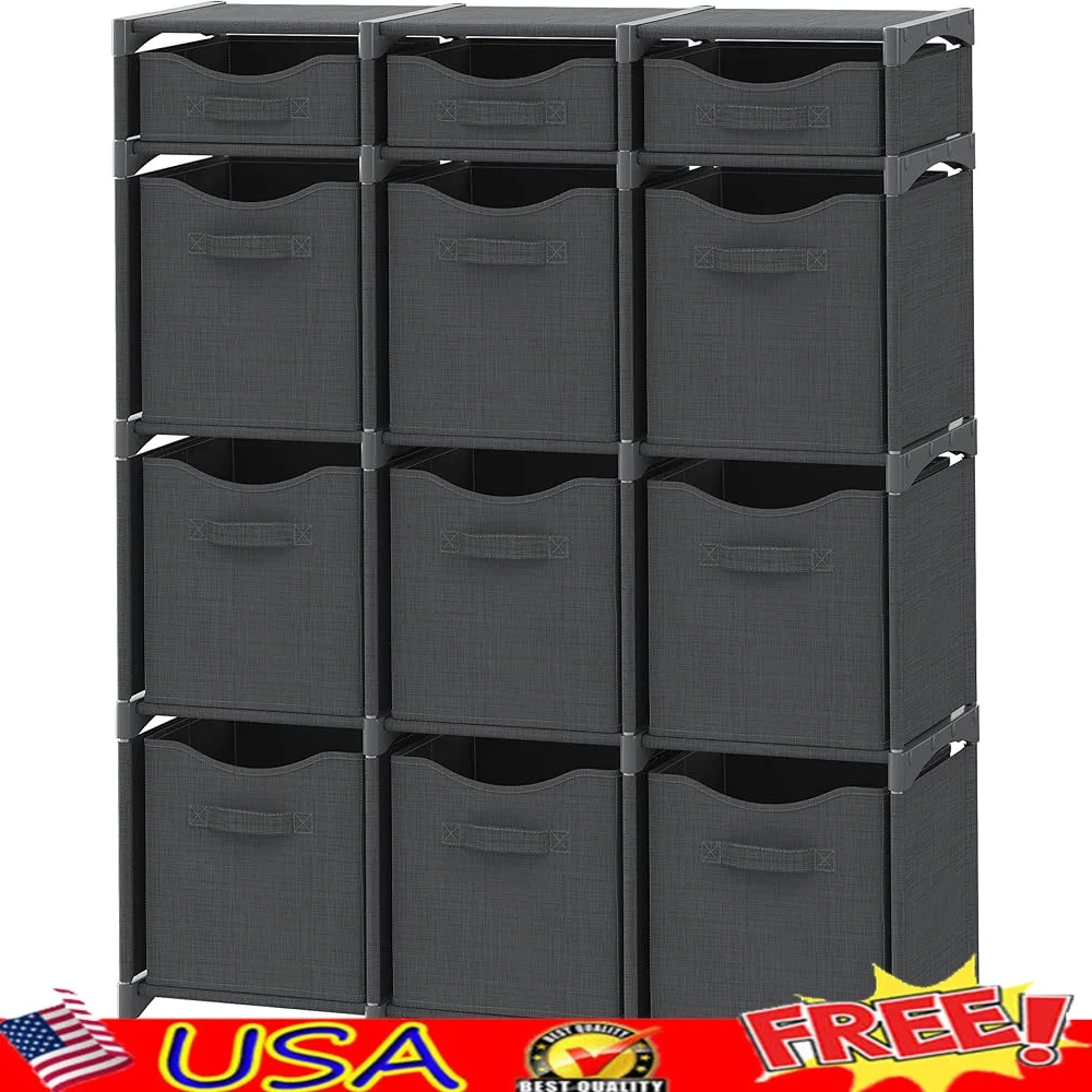 12 Cube Closet Organizer Storage Bins Easy Assembly Multifunctional Shelf Bedroom Living Room Laundry Nursery Organization
12 Cube Closet Organizer Storage Bins Easy Assembly Multifunctional Shelf Bedroom Living Room Laundry Nursery Organization