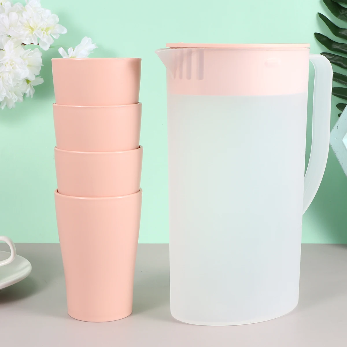 Plastic Water Pitcher Set Lightweight Large Opening Easy Refill Clean Anti Explosion V Shape Sprout Pour Out Not Splash
Plastic Water Pitcher Set Lightweight Large Opening Easy Refill Clean Anti Explosion V Shape Sprout Pour Out Not Splash
