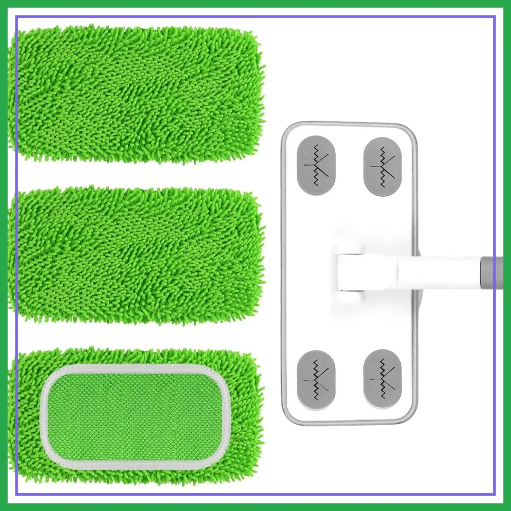 Reusable Microfiber Floor Mop System, Wet & Dry Sweeper Kit with 1 Handle & 3 Washable Pads for Hardwood, Tile, Laminate
Reusable Microfiber Floor Mop System, Wet & Dry Sweeper Kit with 1 Handle & 3 Washable Pads for Hardwood, Tile, Laminate