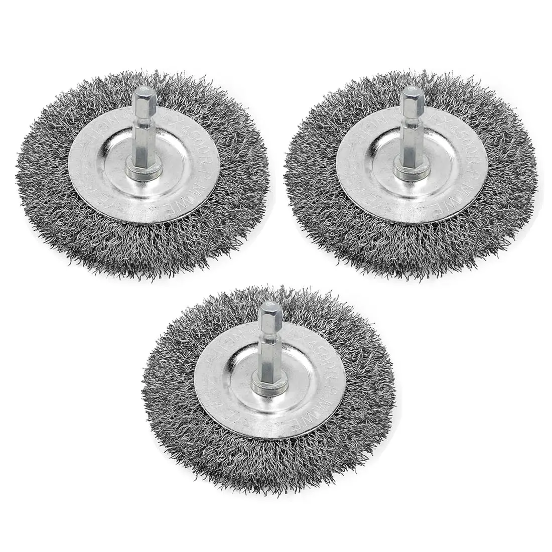 3pcs 4-Inch Drill Wire Brush, Wire Wheel Brush Cup Set, 0.012 Inch Coarse Carbon Steel Curly Wire Wheel Brush, with 1/4 Inch
3pcs 4-Inch Drill Wire Brush, Wire Wheel Brush Cup Set, 0.012 Inch Coarse Carbon Steel Curly Wire Wheel Brush, with 1/4 Inch