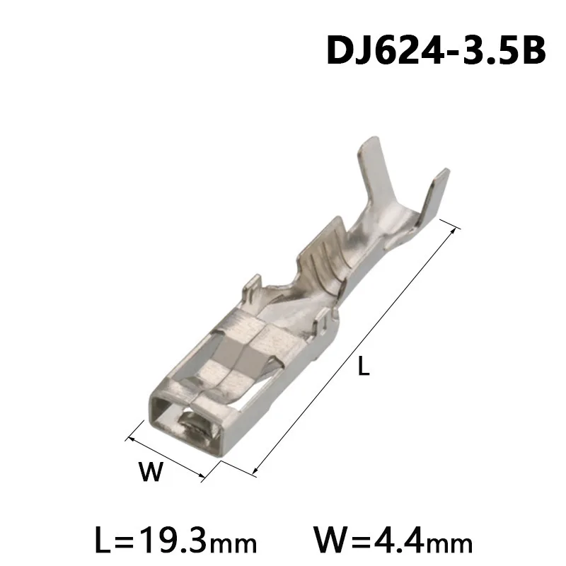 50PCS fog lamp plug spring 3.5 series automobile terminal H2.5 W4.4 L19.5 DJ624-3.5B
50PCS fog lamp plug spring 3.5 series automobile terminal H2.5 W4.4 L19.5 DJ624-3.5B