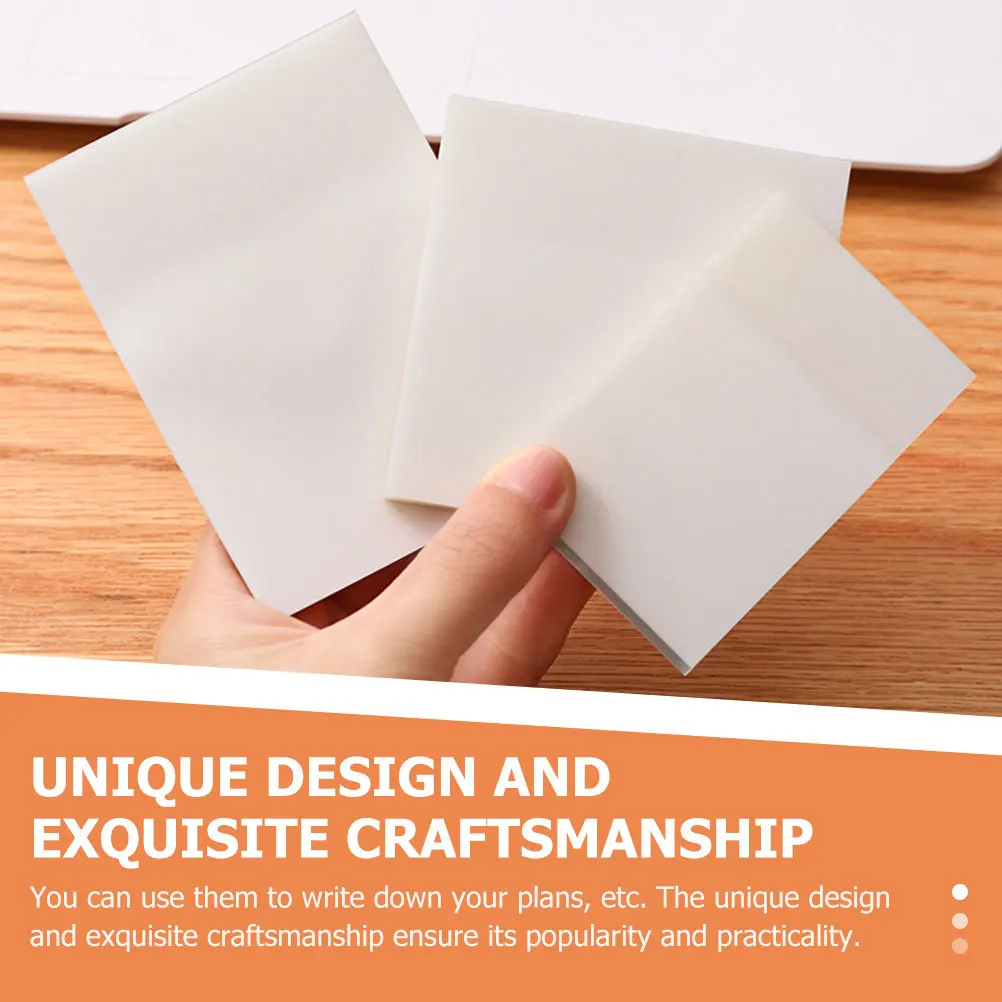 5Pcs Waterproof Transparent Note Pads Sticky Memo Pads Students Stationery Long-Lasting Clear Self-Adhesive Writing Memo
5Pcs Waterproof Transparent Note Pads Sticky Memo Pads Students Stationery Long-Lasting Clear Self-Adhesive Writing Memo