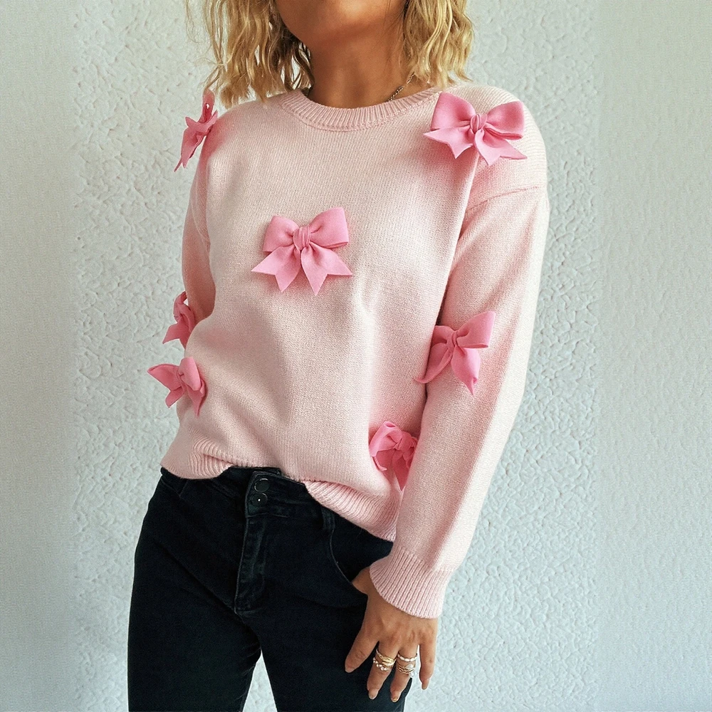 Женский модный приталенный трикотажный свитер с длинным рукавом и круглым вырезом, осень-зима, удобный дизайн с прямыми рукавами для поездок на работу
Женский модный приталенный трикотажный свитер с длинным рукавом и круглым вырезом, осень-зима, удобный дизайн с прямыми рукавами для поездок на работу