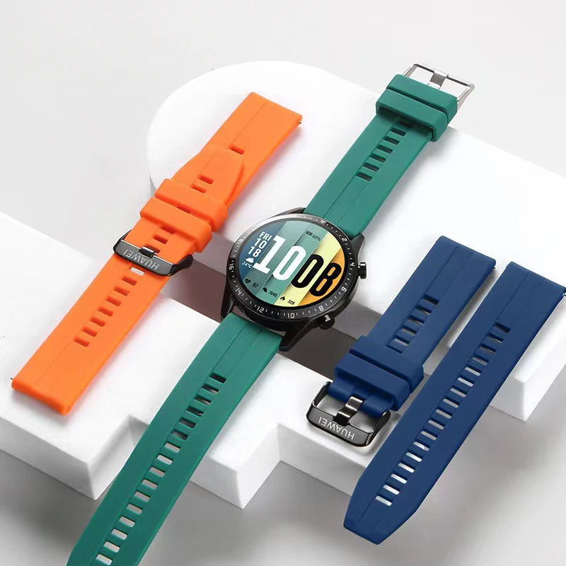 20mm/22mm strap For Samsung Galaxy watch 4/46mm/42mm/Active 2/correa Gear S3 Silicone bracelet Huawei watch GT 2/2e/pro/3 band
20mm/22mm strap For Samsung Galaxy watch 4/46mm/42mm/Active 2/correa Gear S3 Silicone bracelet Huawei watch GT 2/2e/pro/3 band