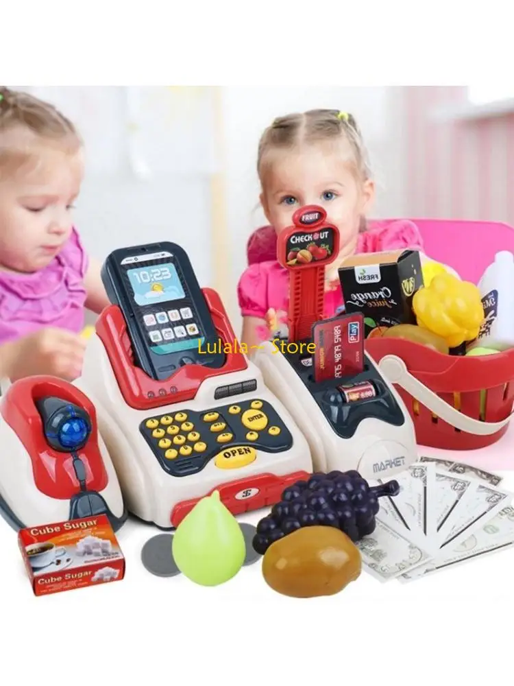 Y4QA Playcashier Register For Kids Supermarket Cash Register Toy Kids Checkout Counter PlayHouse Toy Credit Card Machine toy
Y4QA Playcashier Register For Kids Supermarket Cash Register Toy Kids Checkout Counter PlayHouse Toy Credit Card Machine toy