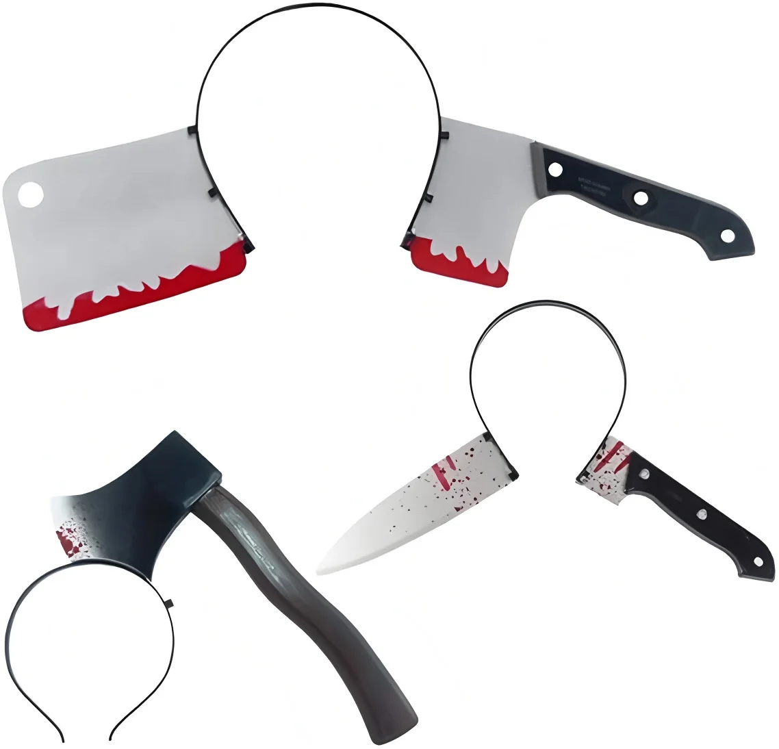 20pcs Halloween Scary Headbands Bloody Knife Ax Scissors Fixing Tools Trick Headpiece Cosplay Costume Horror Party Decorations
20pcs Halloween Scary Headbands Bloody Knife Ax Scissors Fixing Tools Trick Headpiece Cosplay Costume Horror Party Decorations