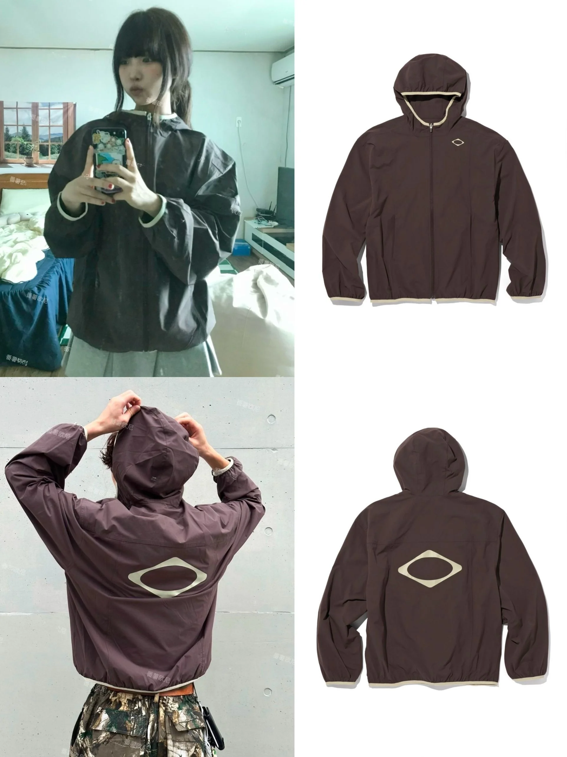 Легкая нейлоновая спортивная куртка на открытом воздухе, женская ветровка свободного кроя, коричневого цвета со шляпой с принтом, осенний сезон
Легкая нейлоновая спортивная куртка на открытом воздухе, женская ветровка свободного кроя, коричневого цвета со шляпой с принтом, осенний сезон