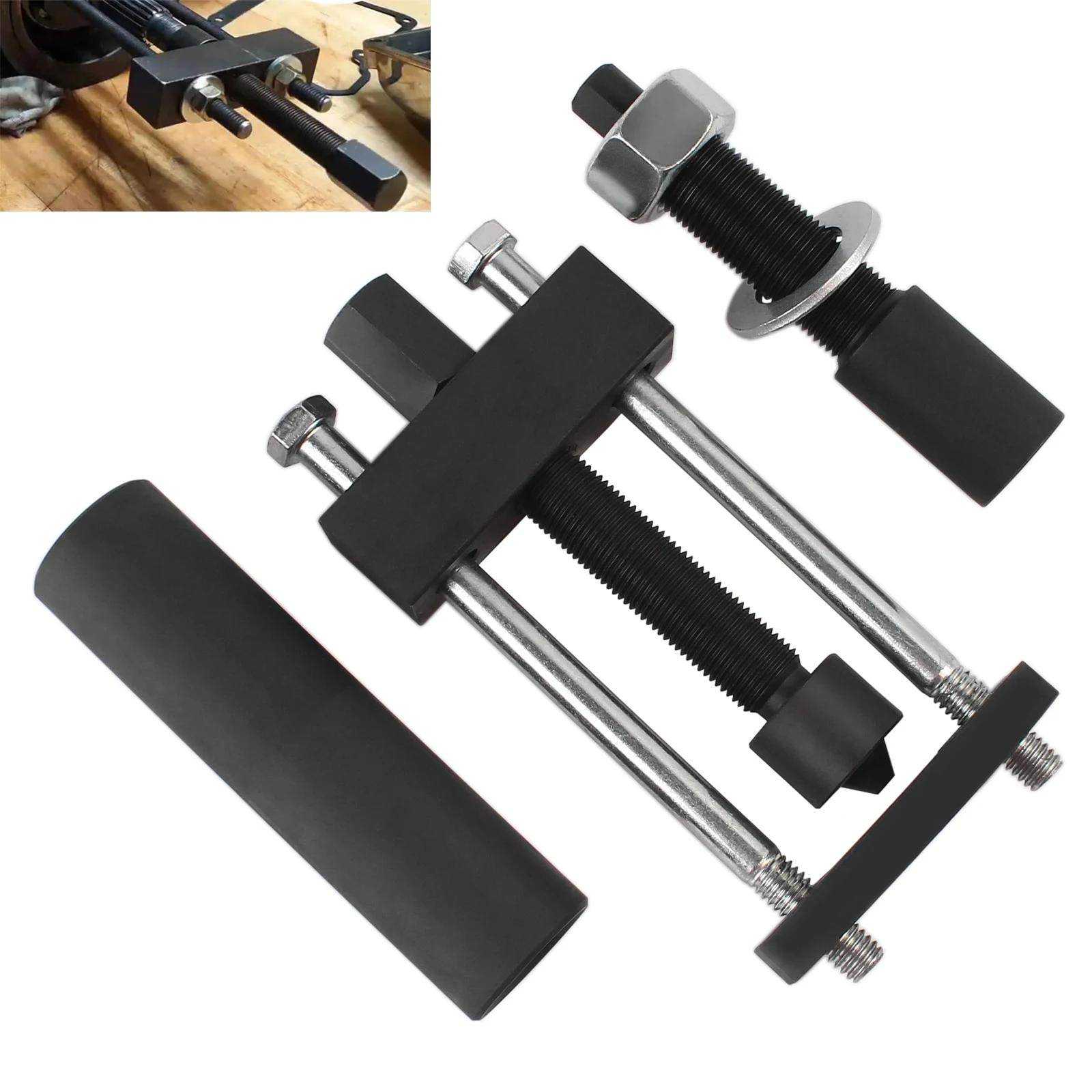 Motorcycle Black Mainshaft Bearing Inner Race Installer & Puller Tool 34902-84 For Harley Electra Street Glide Road King 1984-17
Motorcycle Black Mainshaft Bearing Inner Race Installer & Puller Tool 34902-84 For Harley Electra Street Glide Road King 1984-17