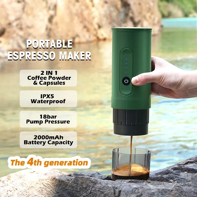 Tcolors USB coffee maker Capsule and Ground Coffee Machine Maker for Camping Outdoor With 100ml Large Water tank
Tcolors USB coffee maker Capsule and Ground Coffee Machine Maker for Camping Outdoor With 100ml Large Water tank
