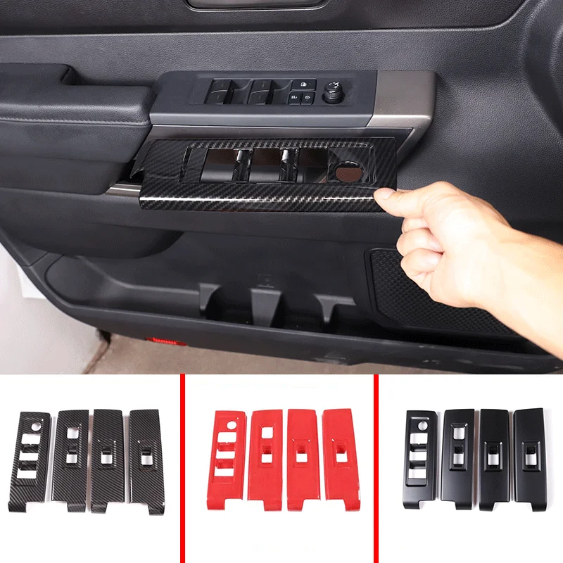 For 2022-2023 Toyota Tundra ABS carbon fibre car styling car glass lift button frame sticker car interior protection accessories
For 2022-2023 Toyota Tundra ABS carbon fibre car styling car glass lift button frame sticker car interior protection accessories