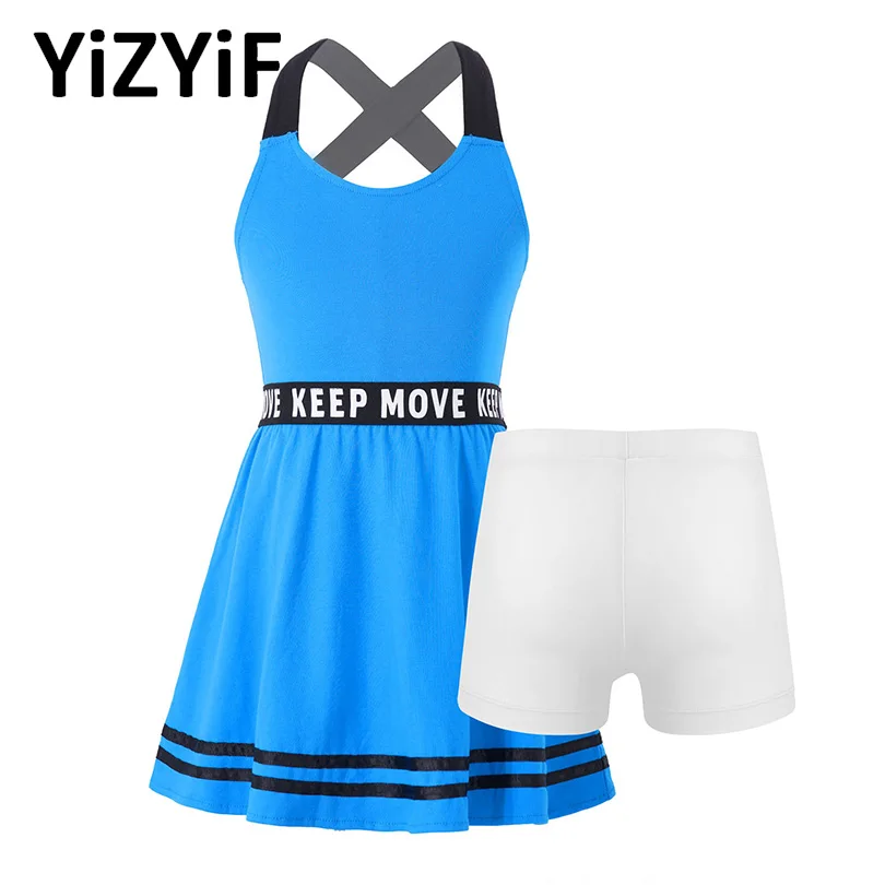 Summer Toddler Sportswear Kids Girls Tennis Dresses Casual A-line Mini Dress Sleeveless Open Back Gym Sports Dress with Shorts
Summer Toddler Sportswear Kids Girls Tennis Dresses Casual A-line Mini Dress Sleeveless Open Back Gym Sports Dress with Shorts