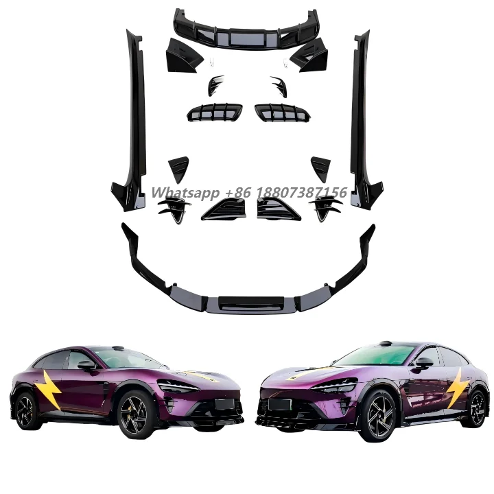 Compatible with YU 7 upgraded aerodynamic body kit. Original design. Made of pp material.
Compatible with YU 7 upgraded aerodynamic body kit. Original design. Made of pp material.