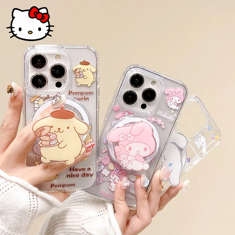 Kawaii Sanrio MyMelody Cinnamoroll Mobile Phone Case Cute Cartoon Girl Transparent Magnetic Soft Case for IPhone 15 14 13 Pro
Kawaii Sanrio MyMelody Cinnamoroll Mobile Phone Case Cute Cartoon Girl Transparent Magnetic Soft Case for IPhone 15 14 13 Pro