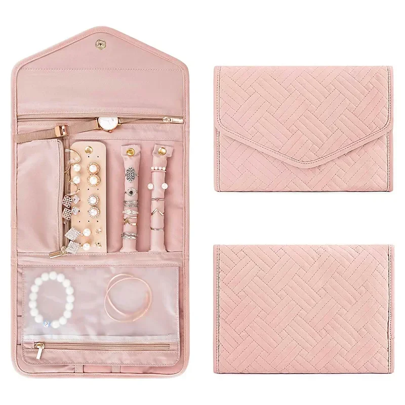 Foldable Portable Travel Jewelry Bag For Necklace Earrings Rings Jewelry Case Organizer Journey Storage Bags For Women Girls
Foldable Portable Travel Jewelry Bag For Necklace Earrings Rings Jewelry Case Organizer Journey Storage Bags For Women Girls
