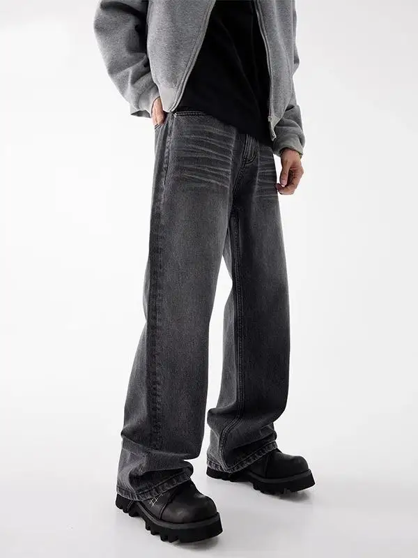 Loose Straight Leg Men's Jeans Bla ey Spring Autumn American Retro Wide Leg Pants Casual INS Trendy Brand Drapey Jeans
Loose Straight Leg Men's Jeans Bla ey Spring Autumn American Retro Wide Leg Pants Casual INS Trendy Brand Drapey Jeans
