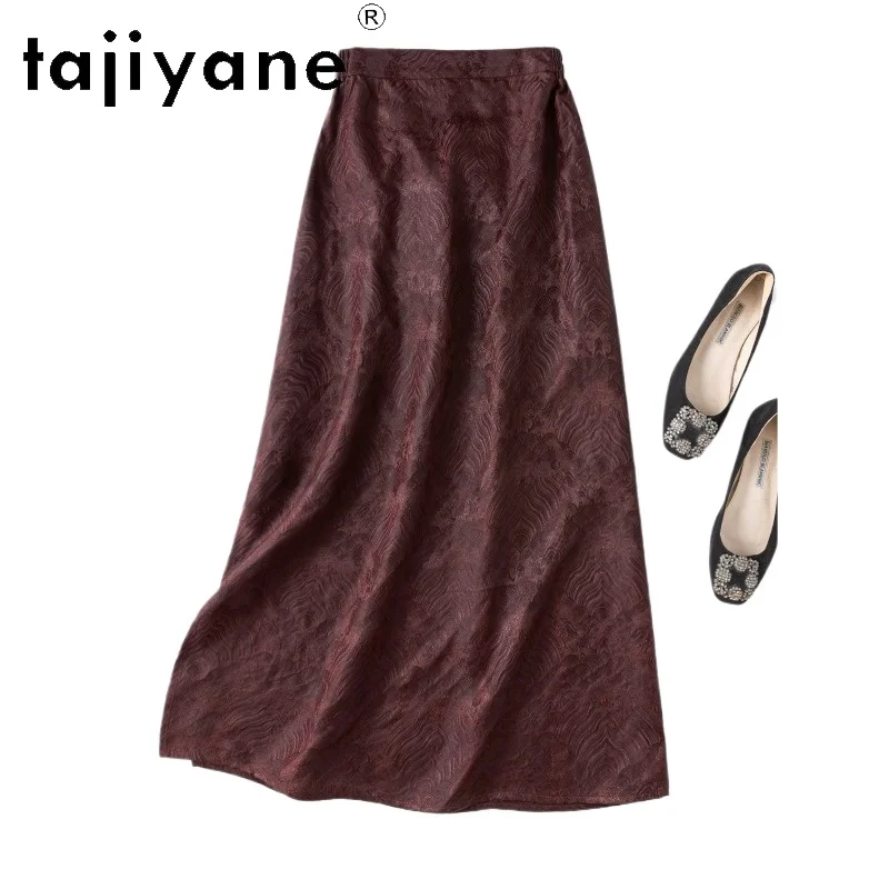 TAJIYANE 100% Real Mulberry Silk Xiangyun Sha Women's Skirts New Chinese Style Skirt Summer Long Skirts 2026 Woman Clothing юбка
TAJIYANE 100% Real Mulberry Silk Xiangyun Sha Women's Skirts New Chinese Style Skirt Summer Long Skirts 2026 Woman Clothing юбка