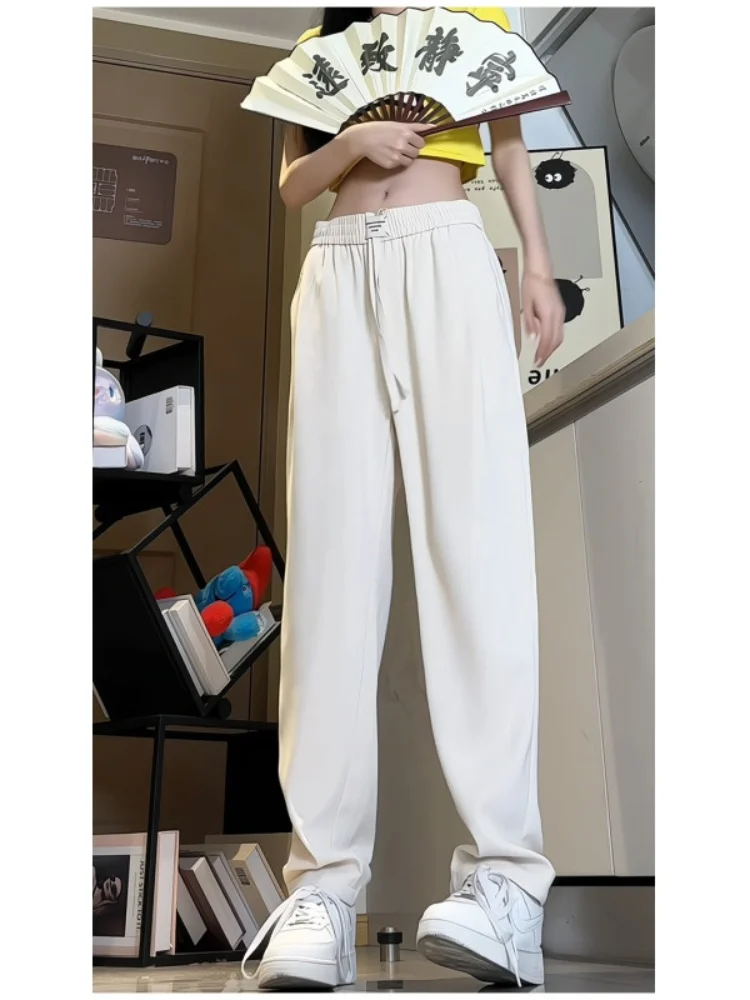 Ice Silk Men's Summer Thin Cool Straight Leg Casual West Pants Dra Wide Leg Floor-Length Trousers Faionable Loose Fit
Ice Silk Men's Summer Thin Cool Straight Leg Casual West Pants Dra Wide Leg Floor-Length Trousers Faionable Loose Fit