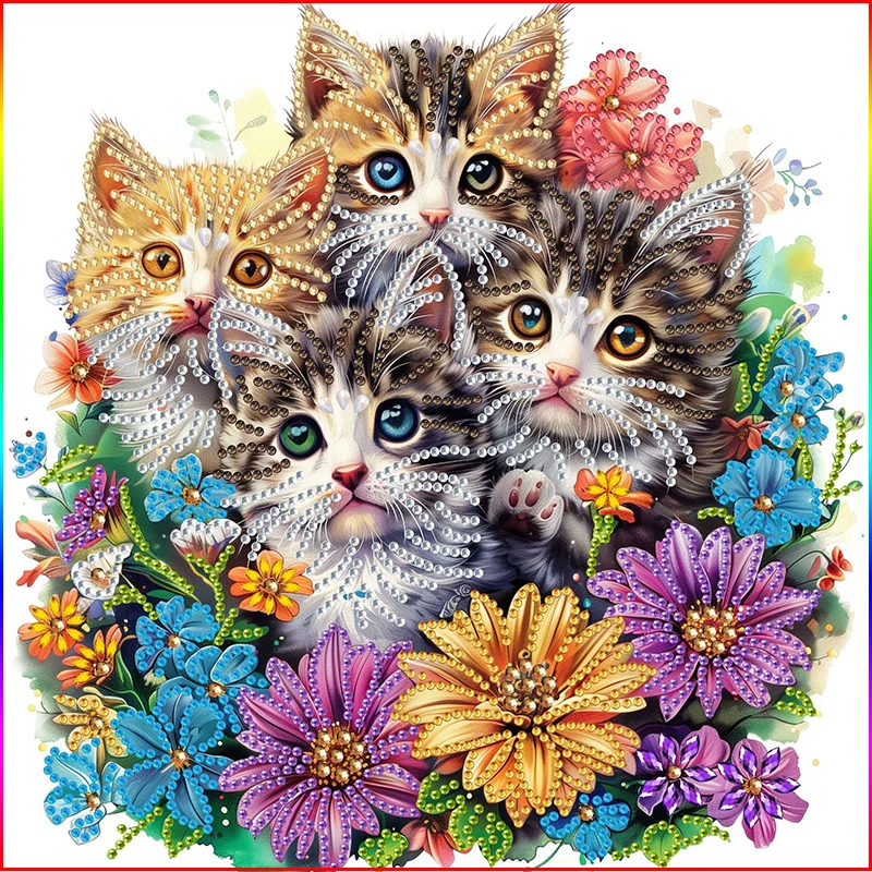 CHENISTORY Special Shape 5D Set Diamond Painting Kit Flowers Cat Mosaic Animal Cross Stitch Gift DIY Crafts Home Decor 30X30CM
CHENISTORY Special Shape 5D Set Diamond Painting Kit Flowers Cat Mosaic Animal Cross Stitch Gift DIY Crafts Home Decor 30X30CM