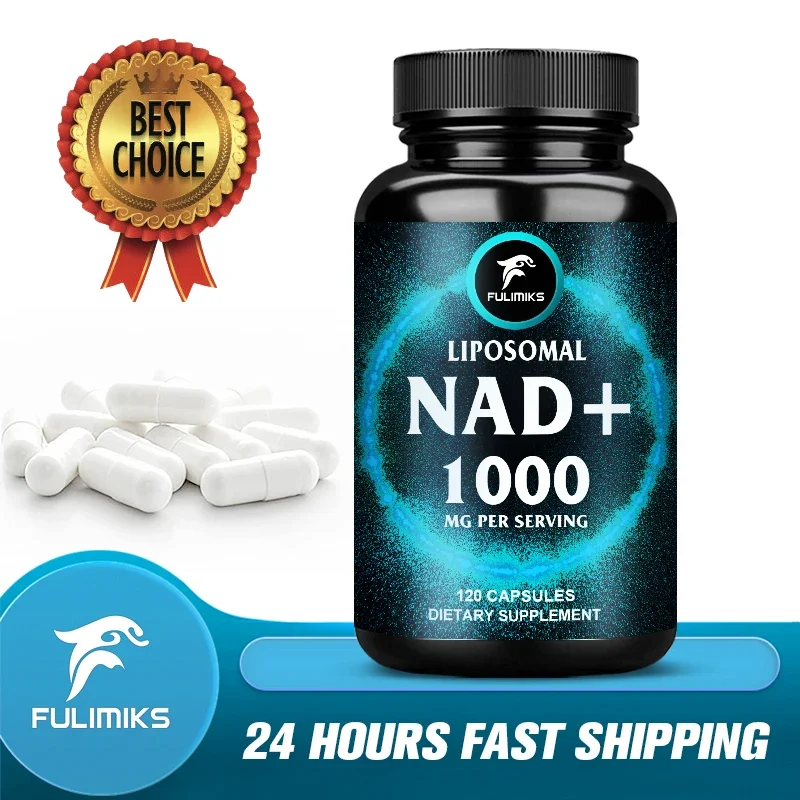 Liposomal NAD Capsules 1000mg Supplement - Aging Defense, Cellular Energy, Heart & Brain Function, Longevity - 60/120 Pills
Liposomal NAD Capsules 1000mg Supplement - Aging Defense, Cellular Energy, Heart & Brain Function, Longevity - 60/120 Pills