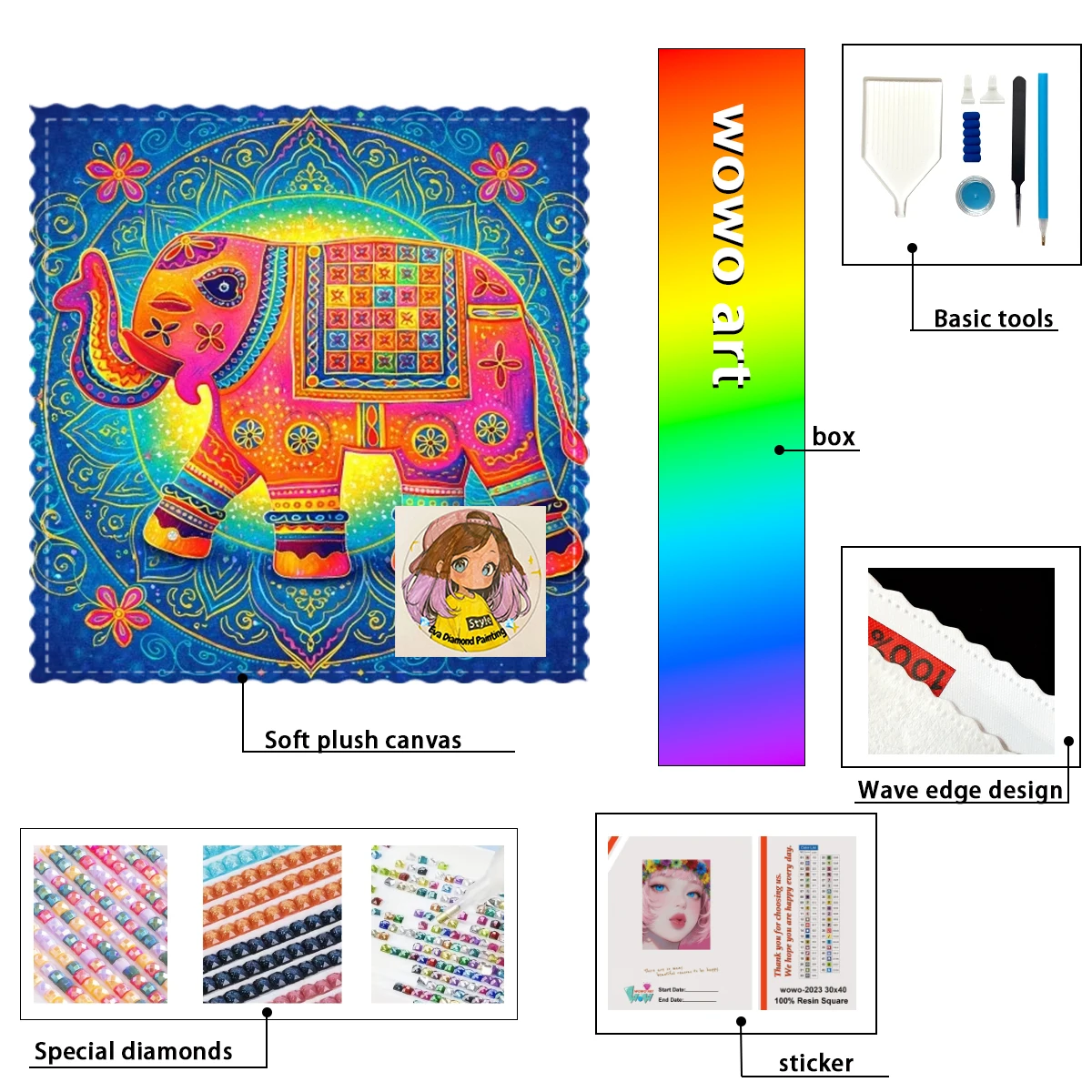 【eva Diamond Art】Elefante plano 100% resin FD+ab+yg Diamond Stamping Kit Perfect Masterpiece worth Buying
【eva Diamond Art】Elefante plano 100% resin FD+ab+yg Diamond Stamping Kit Perfect Masterpiece worth Buying