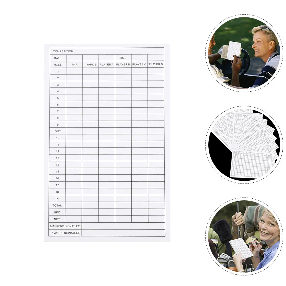 40Pcs Golf Scorecards Coated Paper Long-Lasting Scoring Tools Portable on-Course Golf Accessories for Casual and Tournament Play
40Pcs Golf Scorecards Coated Paper Long-Lasting Scoring Tools Portable on-Course Golf Accessories for Casual and Tournament Play
