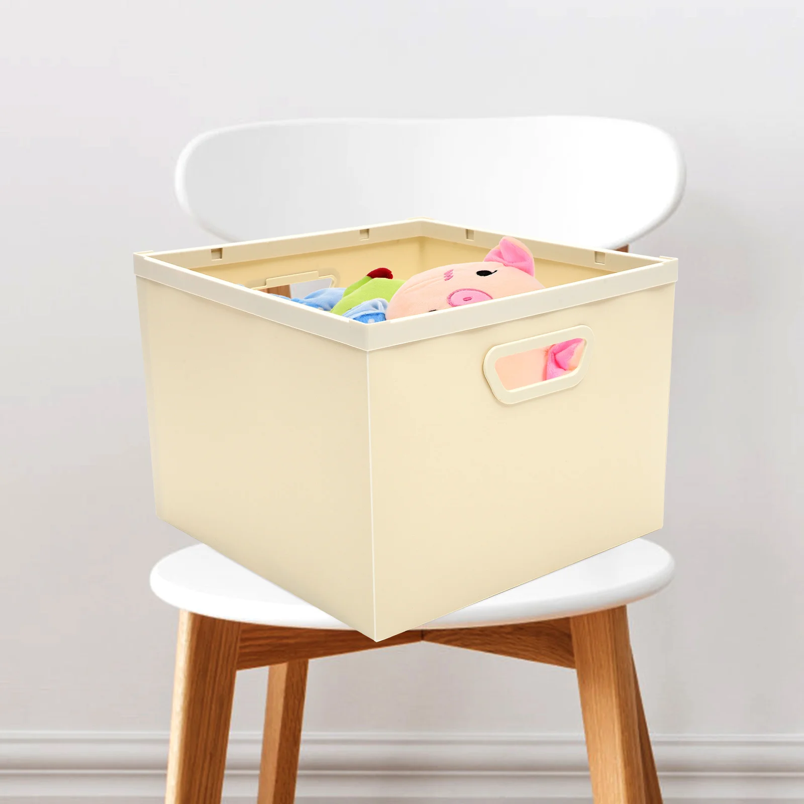 Collapsible Desktop Storage Box with Handle Organizer for Cosmetics Books Simple Container Desk Bins Sundries Basket
Collapsible Desktop Storage Box with Handle Organizer for Cosmetics Books Simple Container Desk Bins Sundries Basket