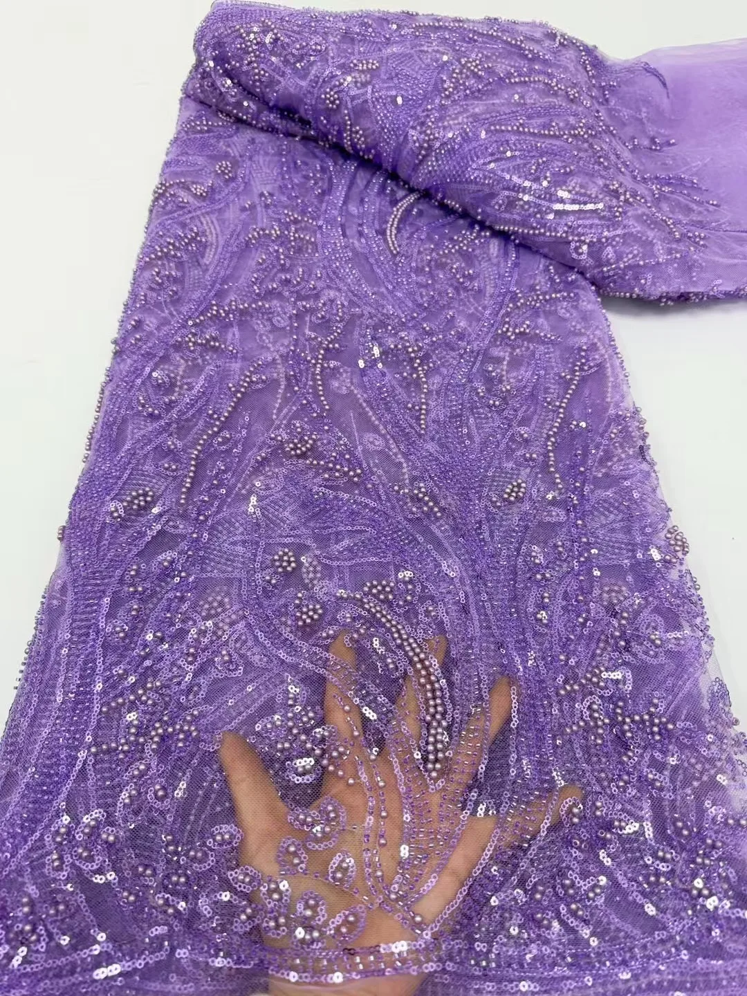 African French Tulle Mesh Beaded Lace Fabric High Quality 2025 Nigerian Mesh Lace Luxury For Women Wedding Dresses,5yards
African French Tulle Mesh Beaded Lace Fabric High Quality 2025 Nigerian Mesh Lace Luxury For Women Wedding Dresses,5yards
