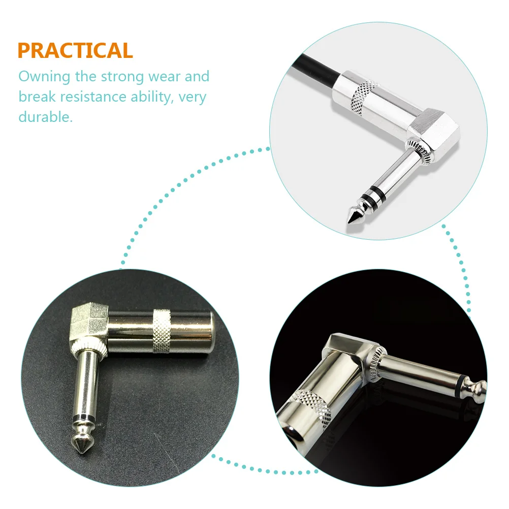 4pcs Mono Metal Elbow Plug L-Shaped Connecting Plugs 90 Degree Right Angle Audio Adapter Electric Guitar Wire Replacement
4pcs Mono Metal Elbow Plug L-Shaped Connecting Plugs 90 Degree Right Angle Audio Adapter Electric Guitar Wire Replacement