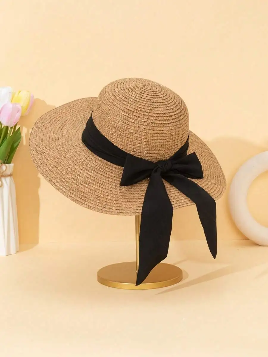 Women's Wide Brim Straw Hat, Adjustable Sun Protection Beach Hat, Gift For Valentine's Day
Women's Wide Brim Straw Hat, Adjustable Sun Protection Beach Hat, Gift For Valentine's Day