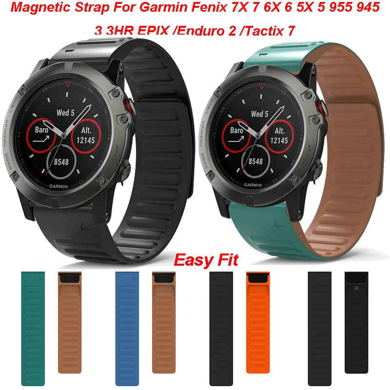 Ремешок магнитный для наручных часов Garmin Fenix 7X 6X 5X Plus 3HR Epix, 22/26 мм
Ремешок магнитный для наручных часов Garmin Fenix 7X 6X 5X Plus 3HR Epix, 22/26 мм