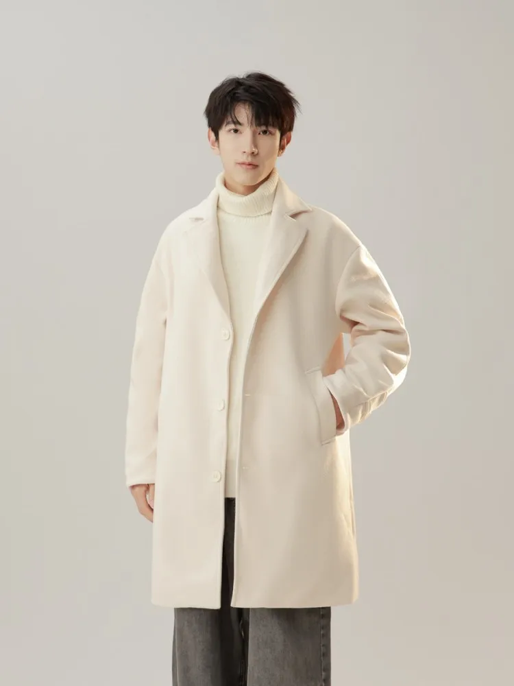 Double-Sided Woolen Men's Coat 2025 New Sle High-End Autumn Winter Faionable Mid-Length Single-Breasted Lapel Coat
Double-Sided Woolen Men's Coat 2025 New Sle High-End Autumn Winter Faionable Mid-Length Single-Breasted Lapel Coat