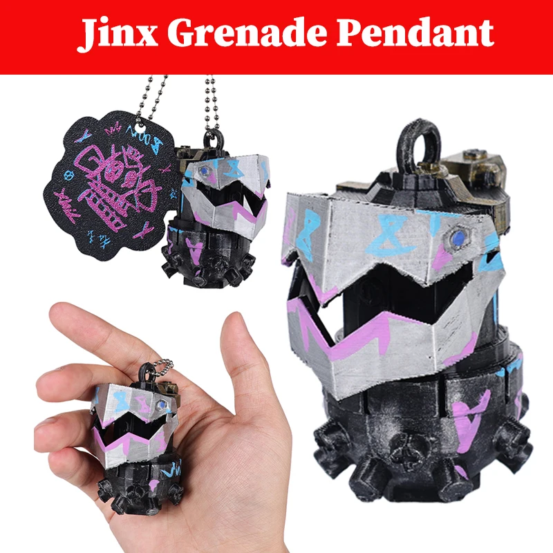Arcane Jinx Grenade Keychain Cosplay 2024 Game LoL TV 2 Pendant Costume Props Bag Orament Adult Gifts Halloween Party Suits
Arcane Jinx Grenade Keychain Cosplay 2024 Game LoL TV 2 Pendant Costume Props Bag Orament Adult Gifts Halloween Party Suits