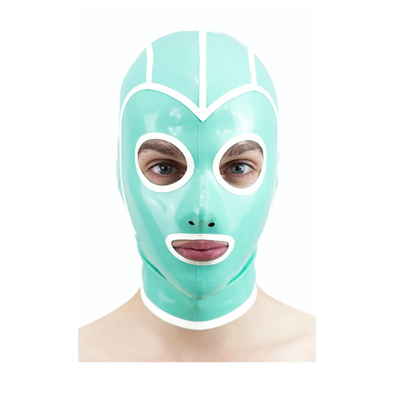 MONNIK Latex Hood Rubber Hood Contrast-Colored Trim Around Face Around Eyes&Mouth for Bodysuit Cosplay Party Halloween
MONNIK Latex Hood Rubber Hood Contrast-Colored Trim Around Face Around Eyes&Mouth for Bodysuit Cosplay Party Halloween