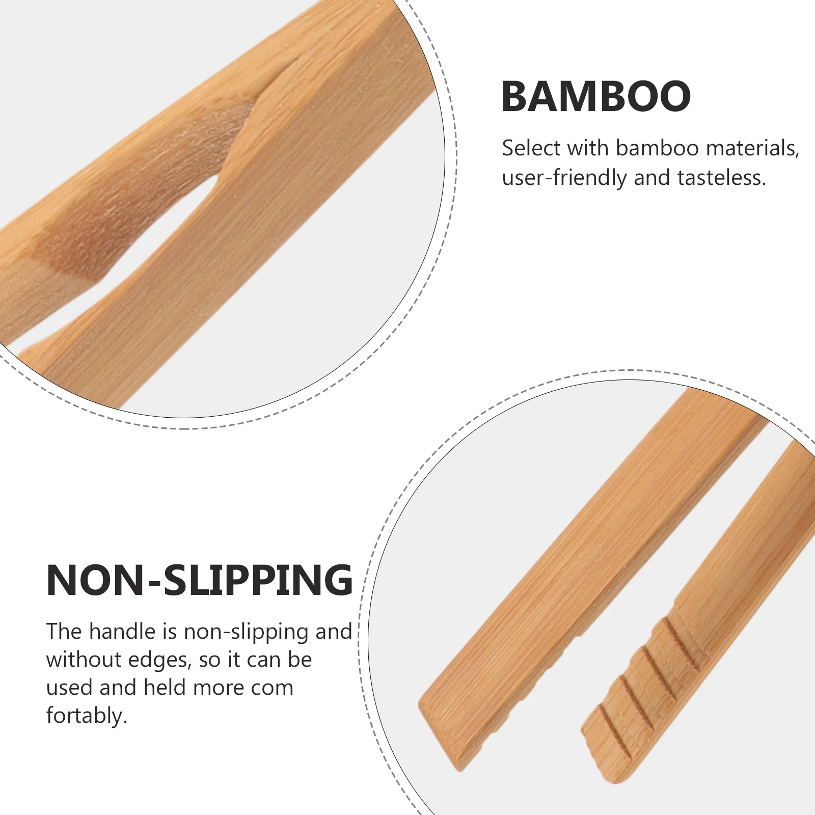 2pcs Heat-Resistant Bamboo Tongs Kitchen Serving Clamps For Air Fryer Cooking Toast Food Non-Slip Ergonomic Handle
2pcs Heat-Resistant Bamboo Tongs Kitchen Serving Clamps For Air Fryer Cooking Toast Food Non-Slip Ergonomic Handle
