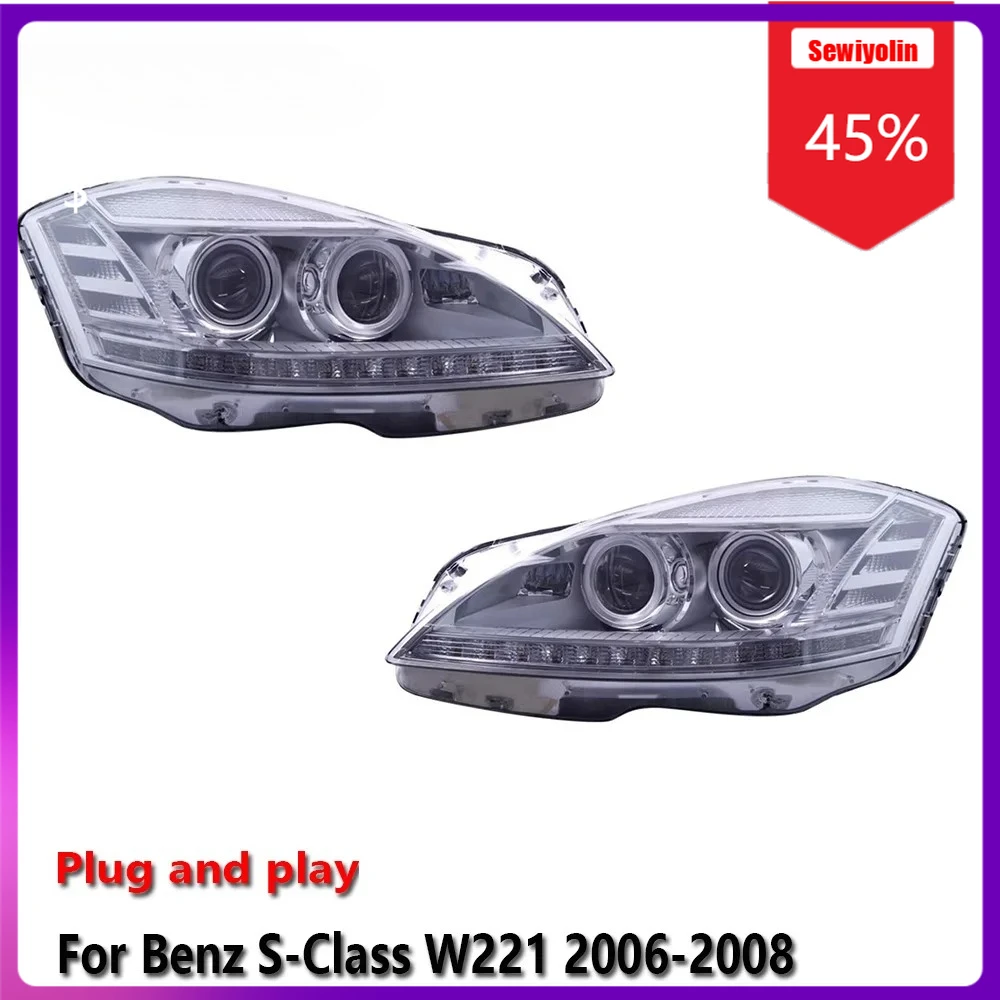 Sewiyolin Car LED Lamp Headlight Assemblies For Benz S-Class W221 2006-2008 Fog DRL Brake Turn Signal Lamp Plug and Play
Sewiyolin Car LED Lamp Headlight Assemblies For Benz S-Class W221 2006-2008 Fog DRL Brake Turn Signal Lamp Plug and Play