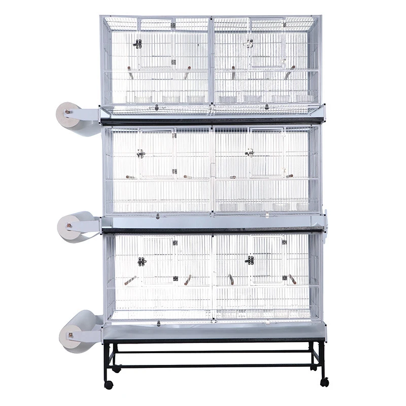 Multi Space Bird Cage Heavy Duty Wire Steel Breeding Parrot Cage With Wooden Stand And Water Feeder
Multi Space Bird Cage Heavy Duty Wire Steel Breeding Parrot Cage With Wooden Stand And Water Feeder