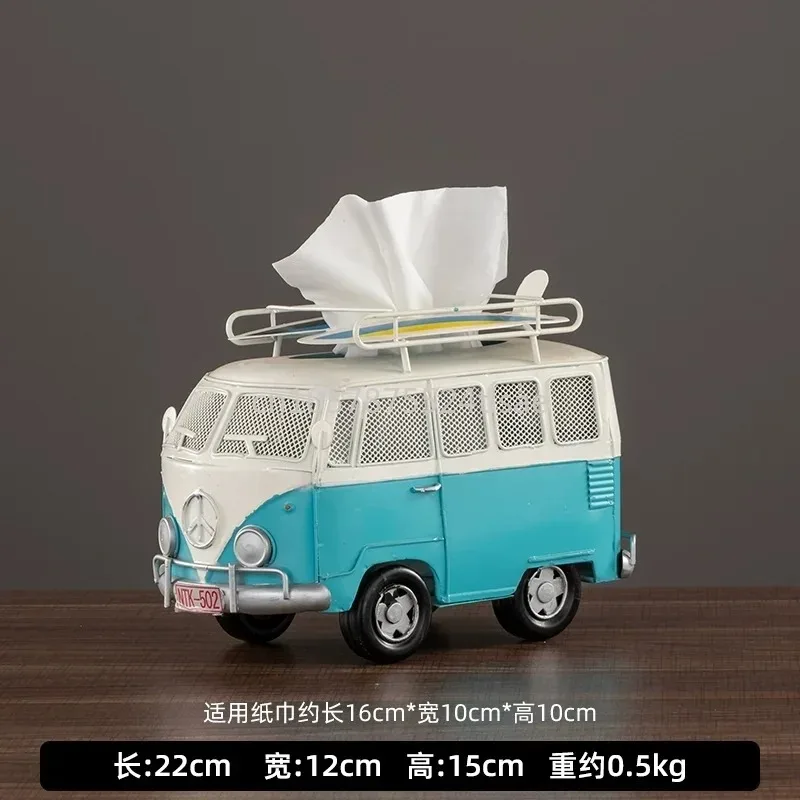 Classic Car Bus Model Tissue Box Living Room Home Coffee Table Ornament Paper Box
Classic Car Bus Model Tissue Box Living Room Home Coffee Table Ornament Paper Box