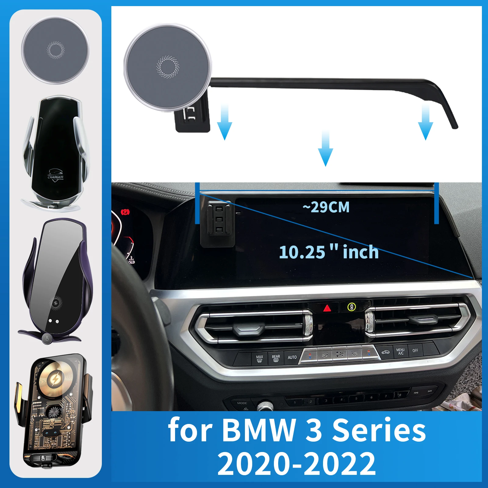 for BMW 3 Series 2020-2022 G20 (10.25in) Car Phone Holder Screen Fixed Navigation Bracket Base Wireless Charging
for BMW 3 Series 2020-2022 G20 (10.25in) Car Phone Holder Screen Fixed Navigation Bracket Base Wireless Charging
