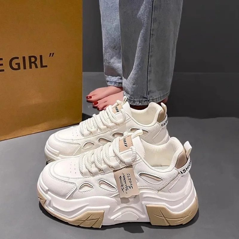 2025 Hot Selling New Designer Chunky Sneakers for Women White Platform Casual Lace Up Fashion Tennis Mesh Walking Running Shoes
2025 Hot Selling New Designer Chunky Sneakers for Women White Platform Casual Lace Up Fashion Tennis Mesh Walking Running Shoes