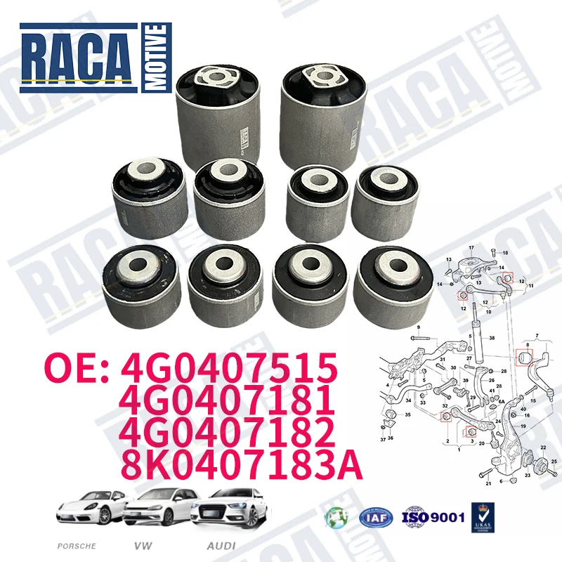 For Audi A4 S4 B8 Avant A5 8T Sportback Q5 8R S5 Front Suspension Control Arm Bush Kit 4G0407515 4G0407181 4G0407182 8K0407183A
For Audi A4 S4 B8 Avant A5 8T Sportback Q5 8R S5 Front Suspension Control Arm Bush Kit 4G0407515 4G0407181 4G0407182 8K0407183A