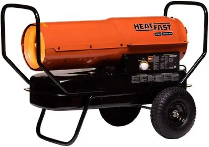 HF125K Portable Home, Jobsite, Construction Site Forced Air Kerosene/Diesel Salamander Torpedo Space Heater with Thermostat
HF125K Portable Home, Jobsite, Construction Site Forced Air Kerosene/Diesel Salamander Torpedo Space Heater with Thermostat