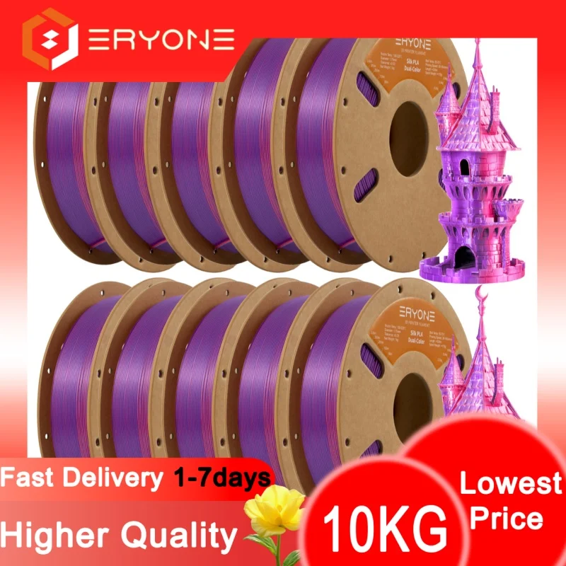 ERYONE New Year Edition 10kg Silk Dual Colour PLA Filament for 3D Printers Two-Tone PLA Filament Shipped from the USA
ERYONE New Year Edition 10kg Silk Dual Colour PLA Filament for 3D Printers Two-Tone PLA Filament Shipped from the USA