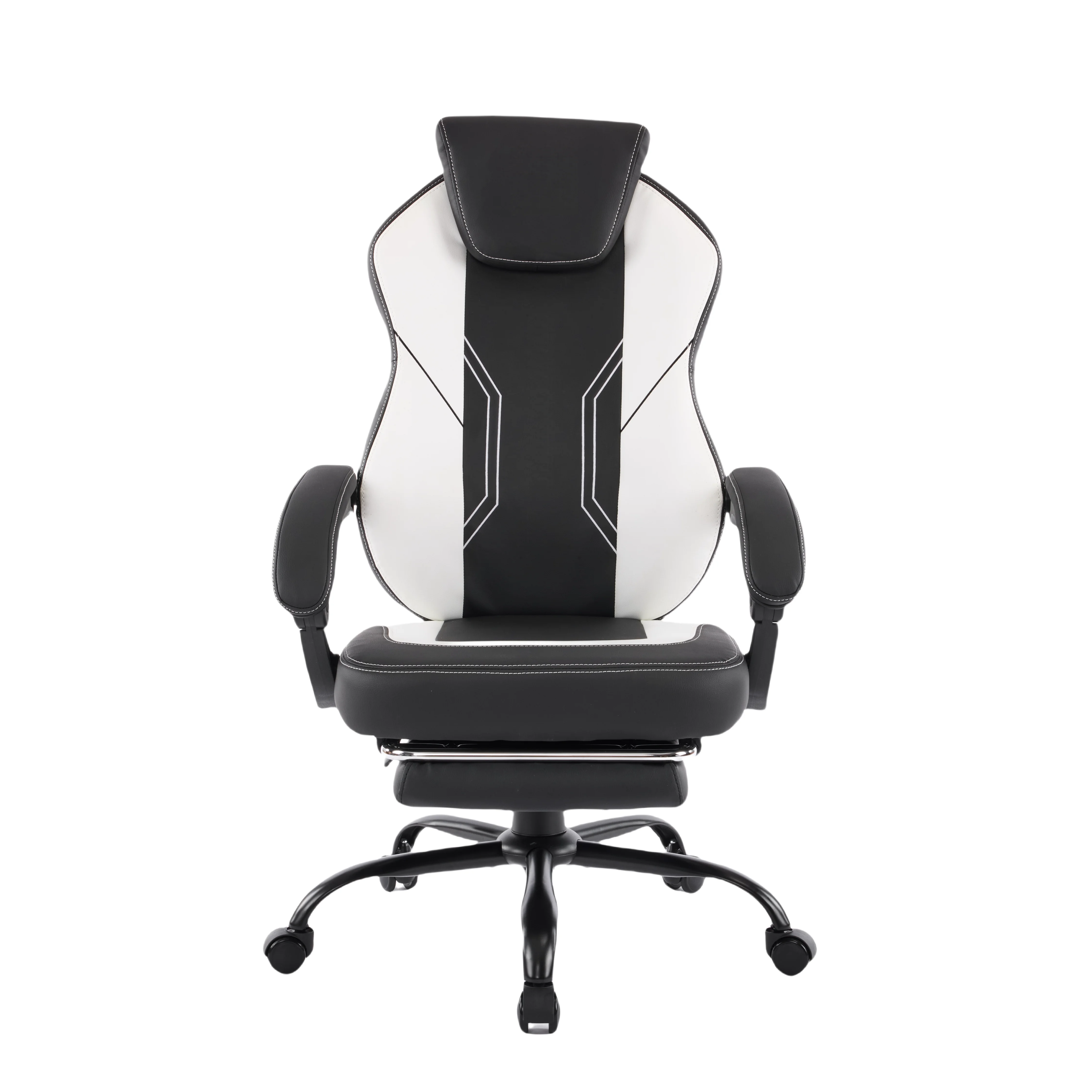 High quality wooden frame gaming chair, with reclining adjustable armrest, tilt system, 360° swivel and rolling wheels.
High quality wooden frame gaming chair, with reclining adjustable armrest, tilt system, 360° swivel and rolling wheels.
