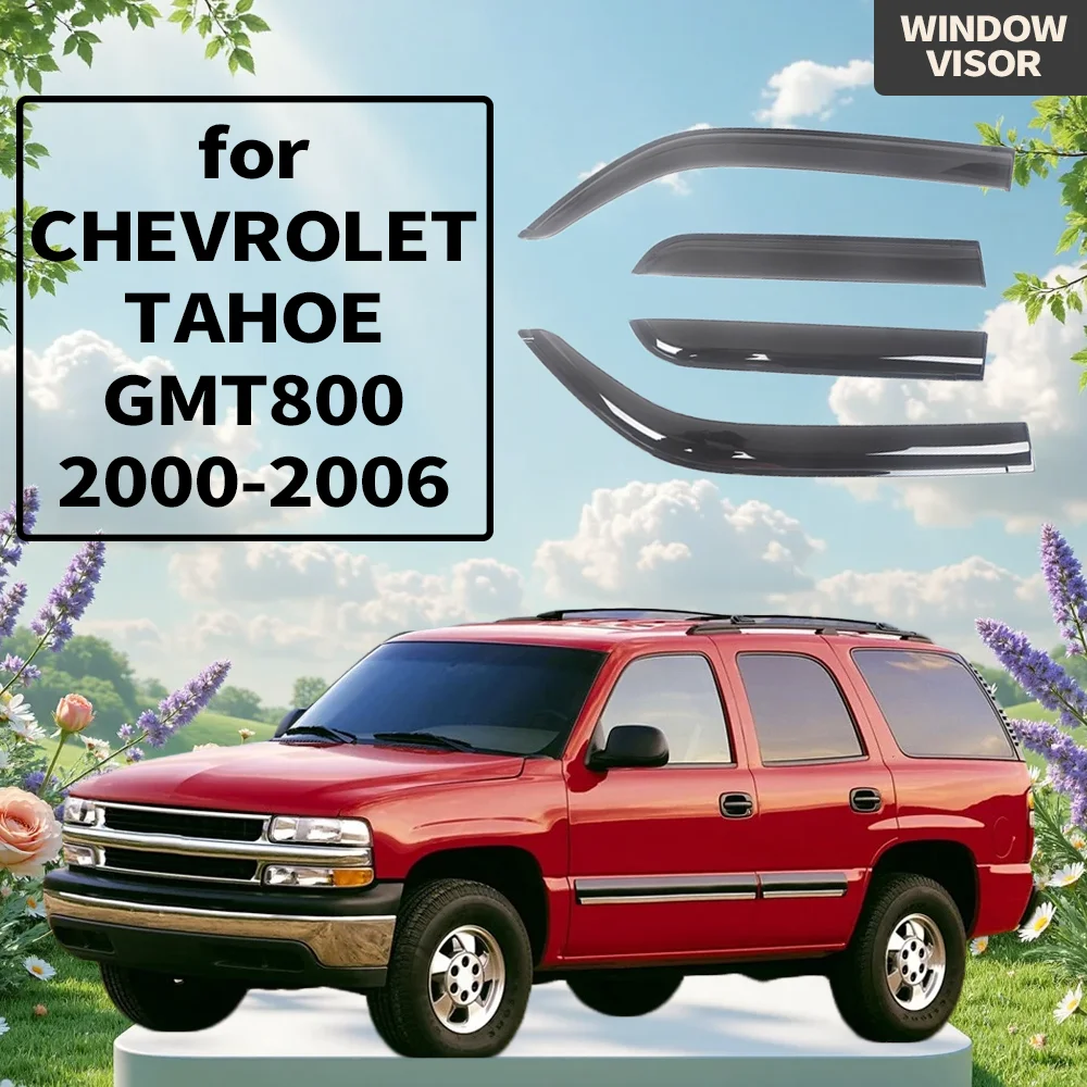 Window Visor for CHEVROLET TAHOE GMT800 2000 2001 2002 2003 2004 2005 2006 Wind Deflectors Rain Guards Door Visor Vent Shades
Window Visor for CHEVROLET TAHOE GMT800 2000 2001 2002 2003 2004 2005 2006 Wind Deflectors Rain Guards Door Visor Vent Shades