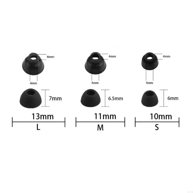 R9UB Headsets Eartips Replacement Upgraded Soft Ear Bud Tips for ComfoBuds Mini 10 Silicone Earplugs Eartips 3Pairs/Set
R9UB Headsets Eartips Replacement Upgraded Soft Ear Bud Tips for ComfoBuds Mini 10 Silicone Earplugs Eartips 3Pairs/Set
