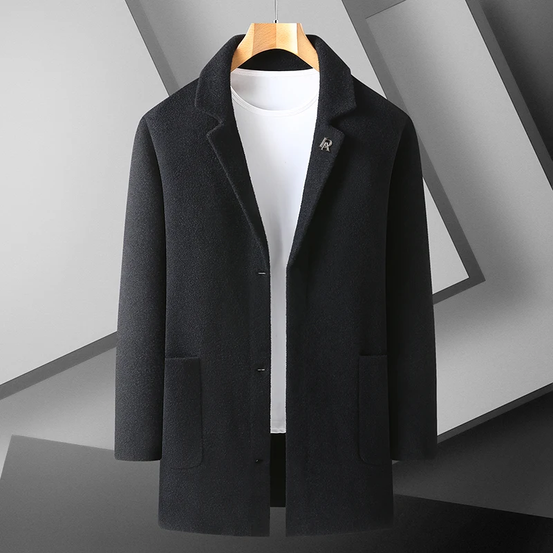 2023 High Quality New Fashion Handsome Men's Wool Coat Plus Fat Plus Size Medium Long Jersey Coat Solid Color Suit Collar Tide
2023 High Quality New Fashion Handsome Men's Wool Coat Plus Fat Plus Size Medium Long Jersey Coat Solid Color Suit Collar Tide