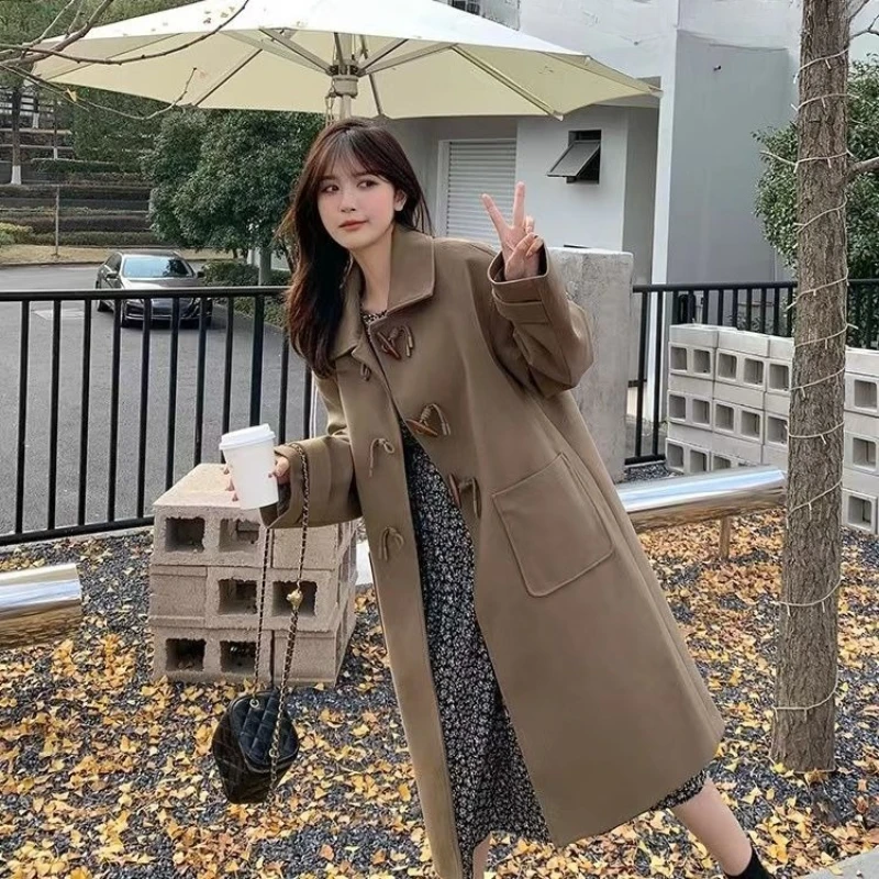 Womens Autumn Winter College Style Faux Fur Collar Wool Coat Short Height Korean Version Elegant Woolen Overcoat
Womens Autumn Winter College Style Faux Fur Collar Wool Coat Short Height Korean Version Elegant Woolen Overcoat